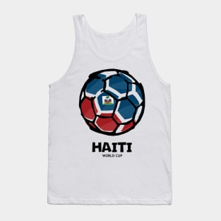 Haiti Football Country Flag Tank Top